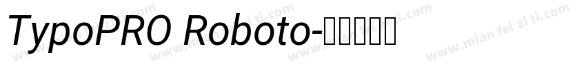 TypoPRO Roboto字体转换